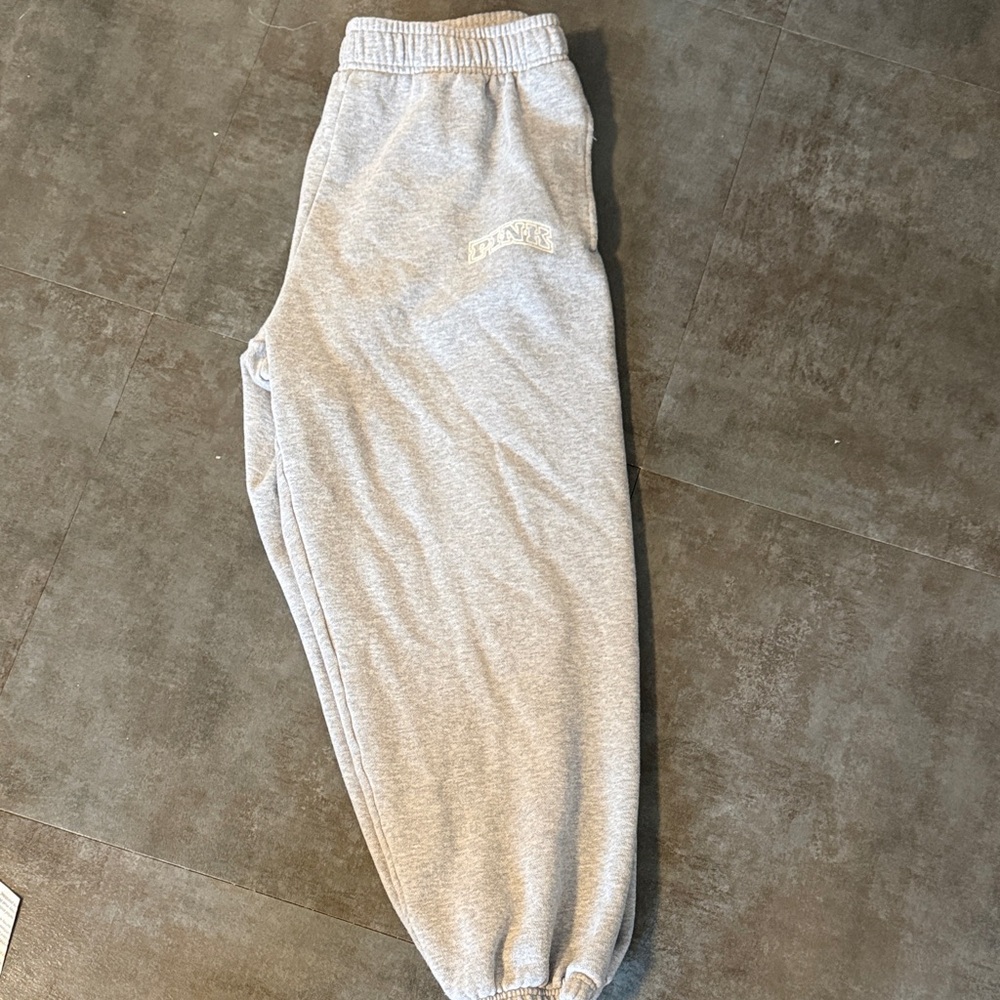 PINK Victoria's Secret Light Gray Sweat Joggers